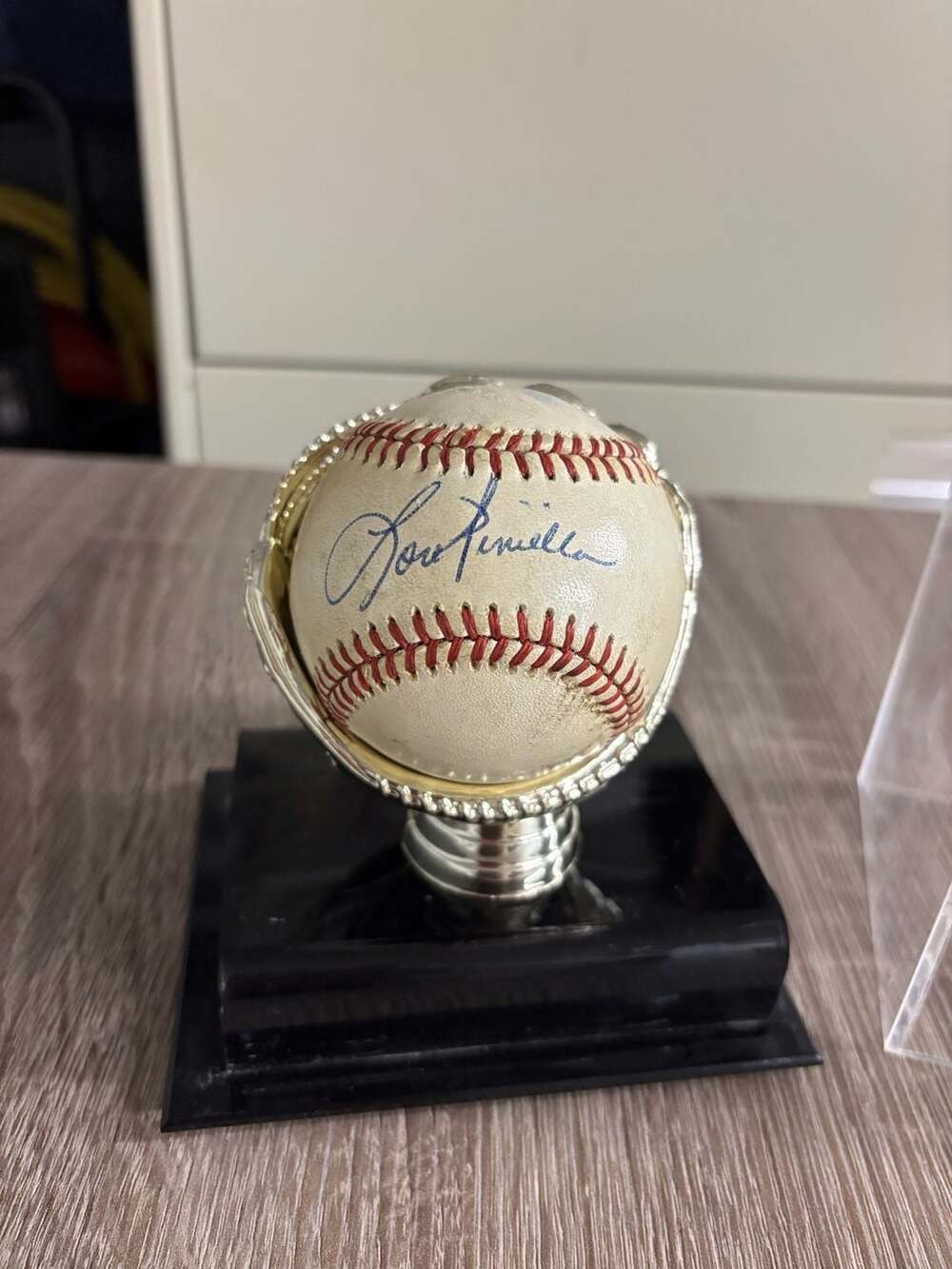 Lou Piniella Signed Rawlings Official Am. League Baseball Bobby Brown Yankees
